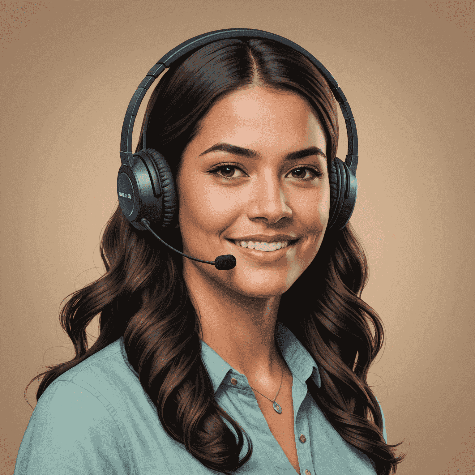 Emily Rodriguez, Customer Experience Manager at BerWeg, a friendly woman in her late 20s with a headset, representing excellent customer service